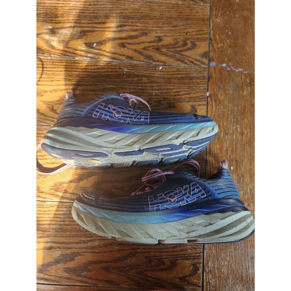 Hoka One One Bondi 6 Running Shoes Womens Marlin Blue Sz 8